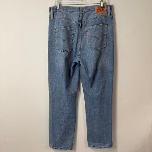 Levi's Women's '94 Baggy Jeans Distressed Blue Straight Size 30 - Picture 2 of 9